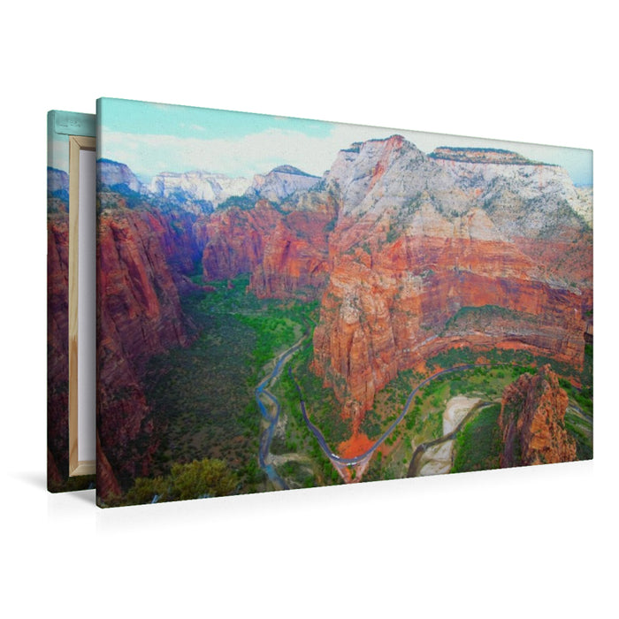 Premium Textil-Leinwand Zion National Park - Utah