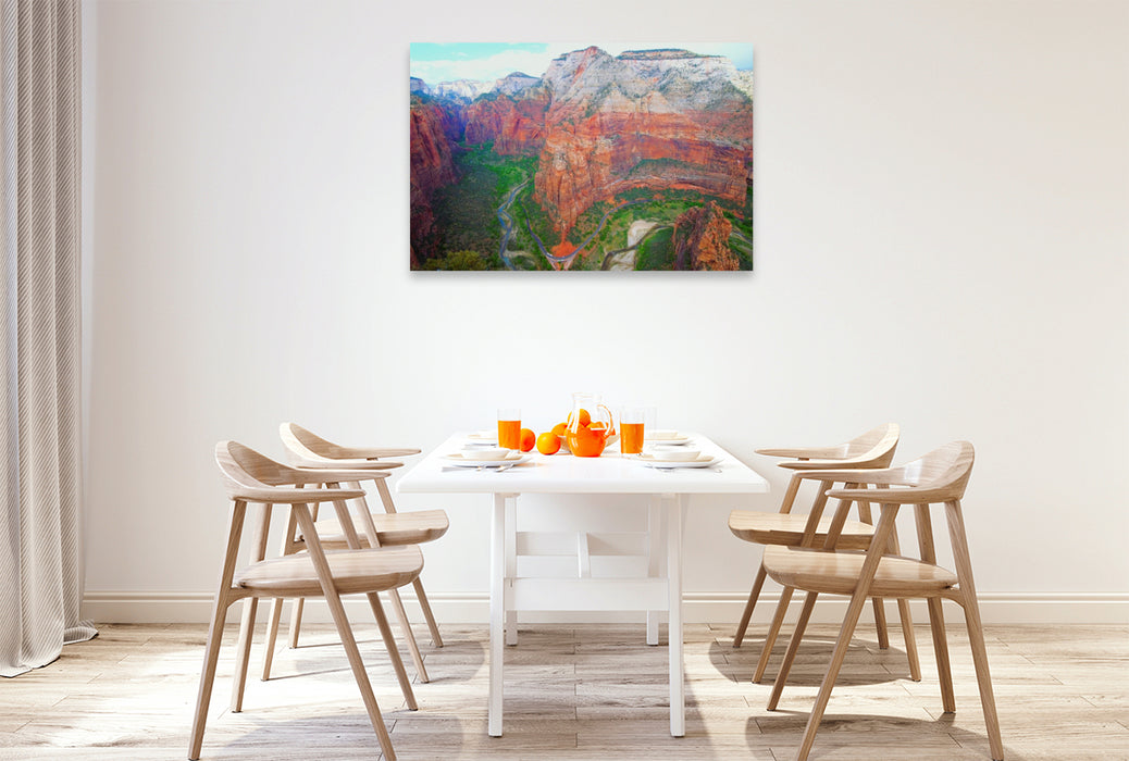 Premium Textil-Leinwand Zion National Park - Utah