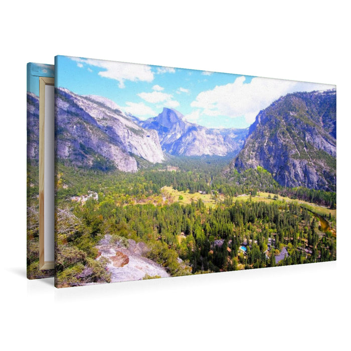 Premium Textil-Leinwand Yosemite Valley - Kalifornien