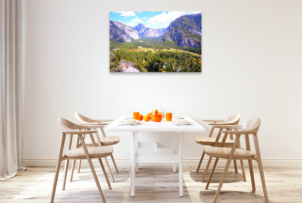 Premium Textil-Leinwand Yosemite Valley - Kalifornien