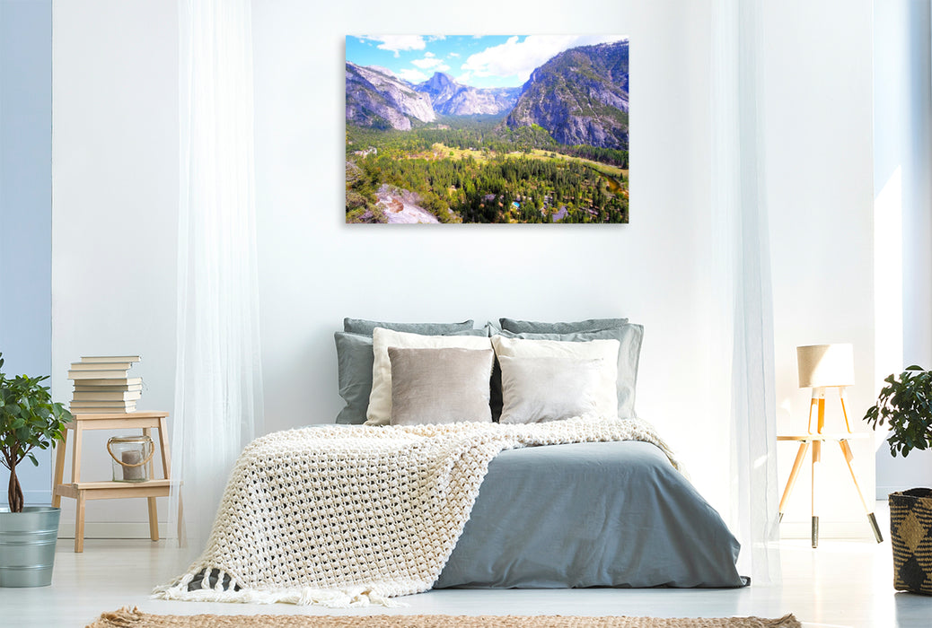 Premium Textil-Leinwand Yosemite Valley - Kalifornien