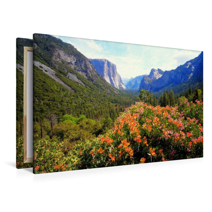 Premium Textil-Leinwand Yosemite Valley - Kalifornien