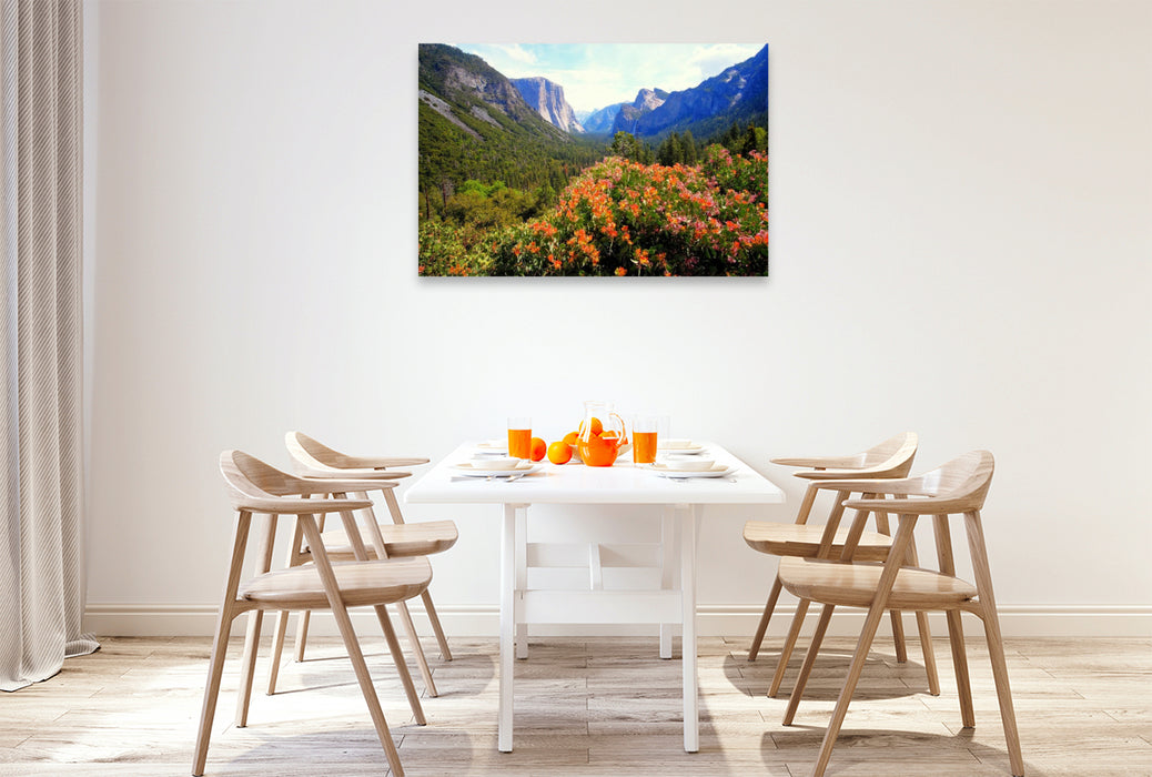 Premium Textil-Leinwand Yosemite Valley - Kalifornien