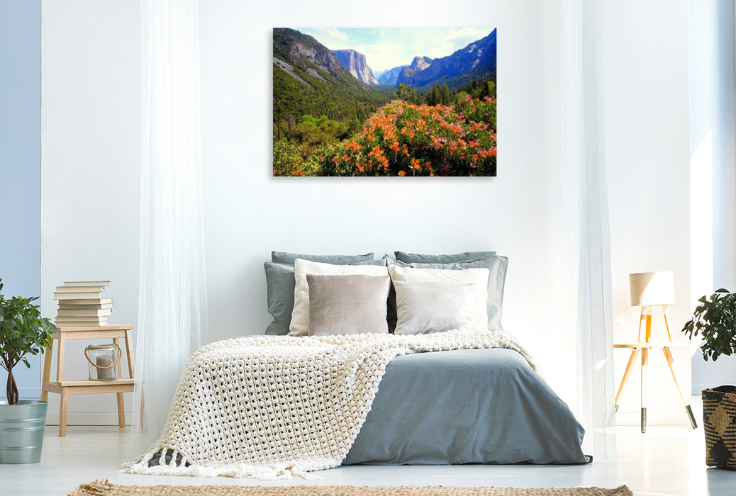 Premium Textil-Leinwand Yosemite Valley - Kalifornien