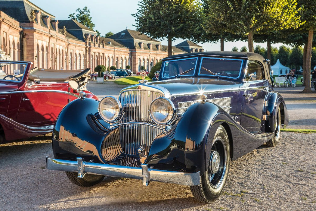 Premium Textil-Leinwand Maybach DS 8 Zeppelin V12 (Deutschland, 1938)
