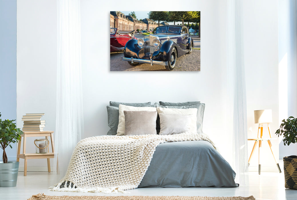 Premium Textil-Leinwand Maybach DS 8 Zeppelin V12 (Deutschland, 1938)