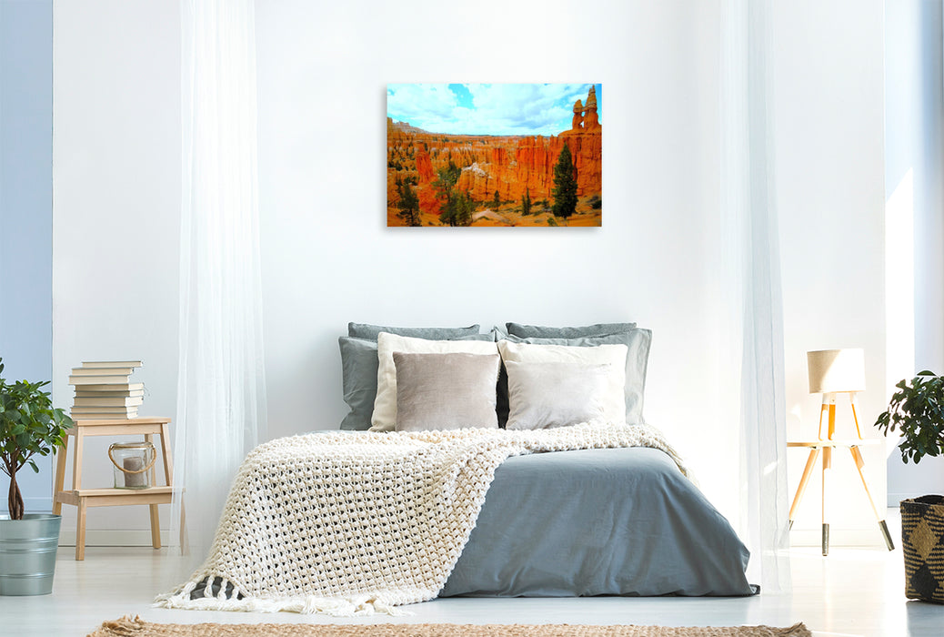 Premium Textil-Leinwand Bryce Canyon - Utah