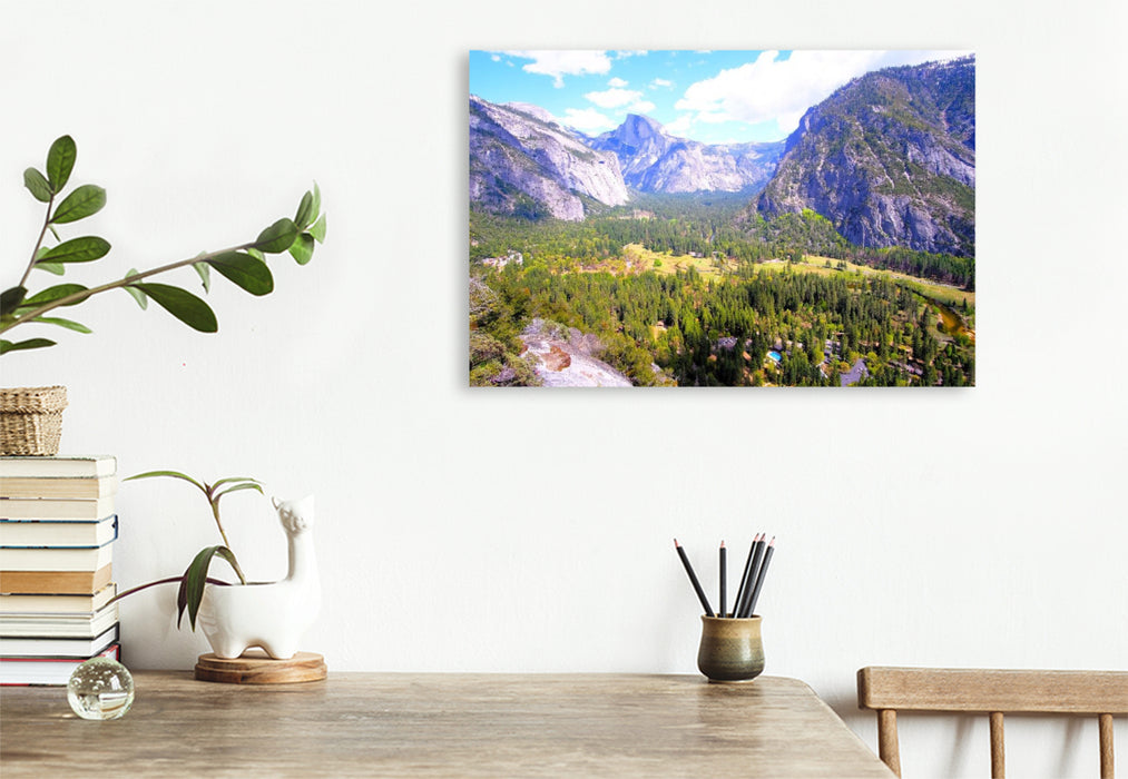 Premium Textil-Leinwand Yosemite Valley - Kalifornien