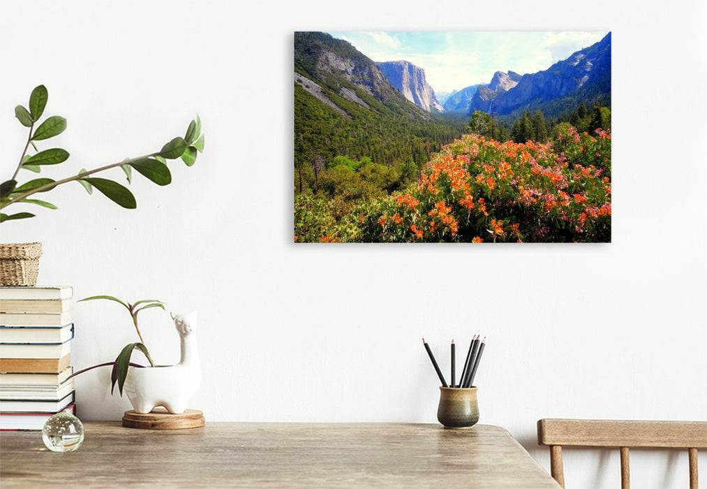 Premium Textil-Leinwand Yosemite Valley - Kalifornien