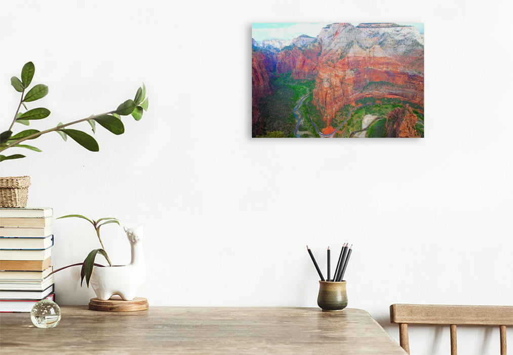 Premium Textil-Leinwand Zion National Park - Utah