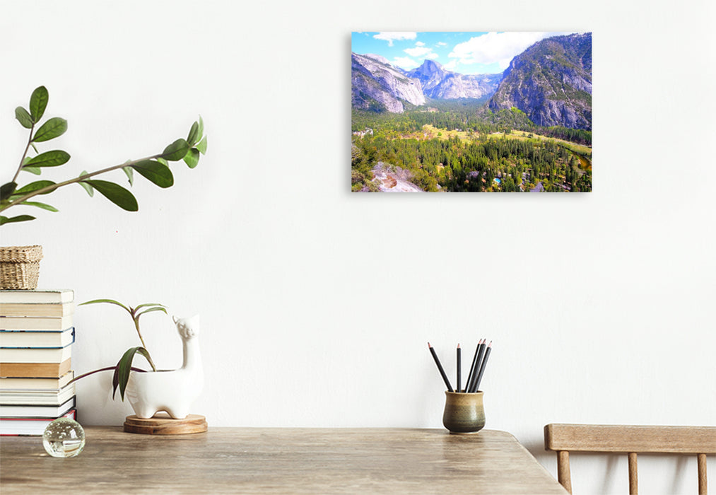 Premium Textil-Leinwand Yosemite Valley - Kalifornien