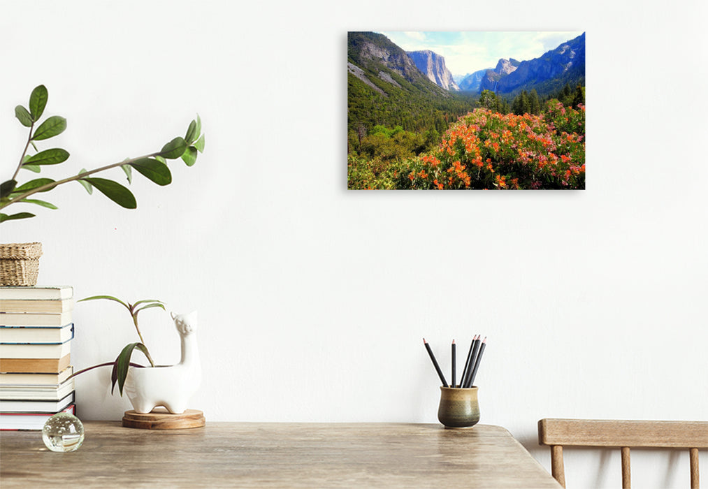 Premium Textil-Leinwand Yosemite Valley - Kalifornien