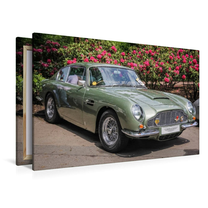 Premium Textil-Leinwand Aston Martin DB5 Coupé (GB, 1963-65)