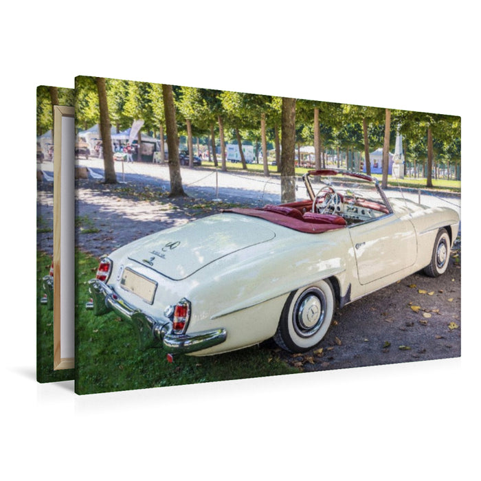 Premium Textil-Leinwand Mercedes-Benz 190 SL (Deutschland, 1955)