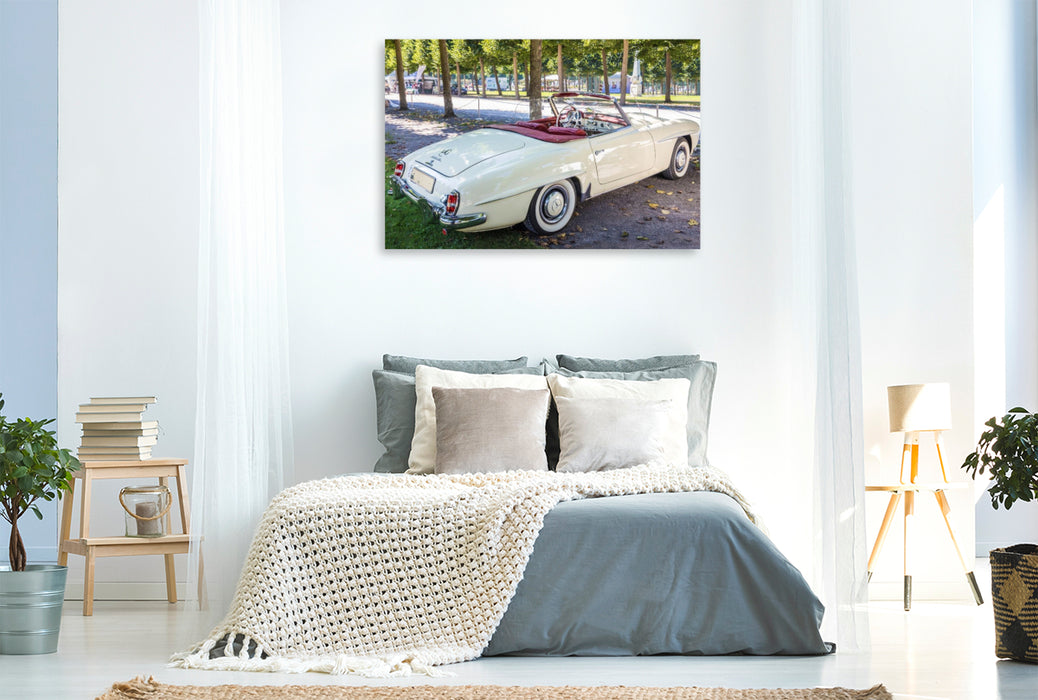 Premium Textil-Leinwand Mercedes-Benz 190 SL (Deutschland, 1955)