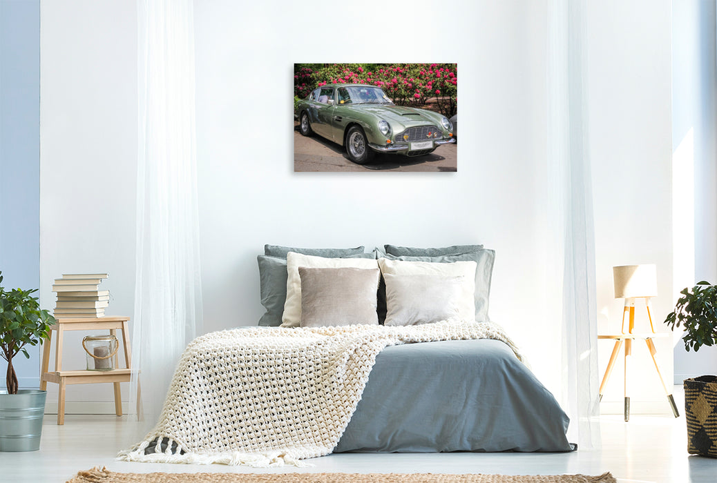 Premium Textil-Leinwand Aston Martin DB5 Coupé (GB, 1963-65)