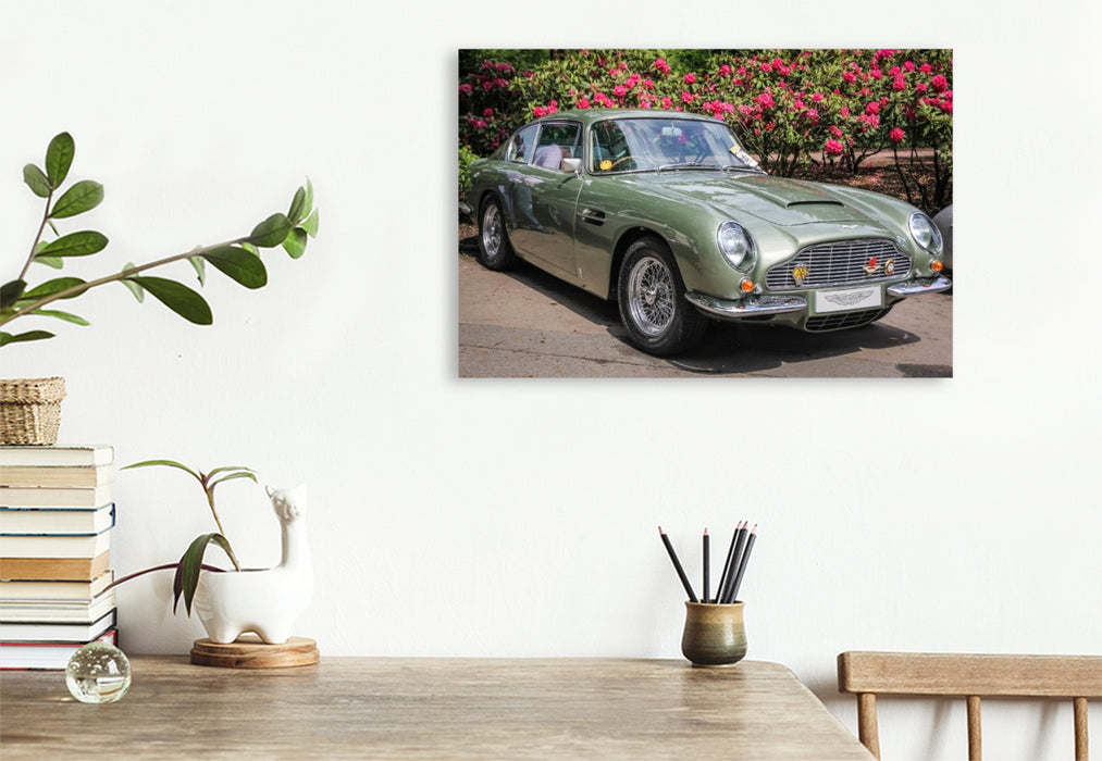 Premium Textil-Leinwand Aston Martin DB5 Coupé (GB, 1963-65)