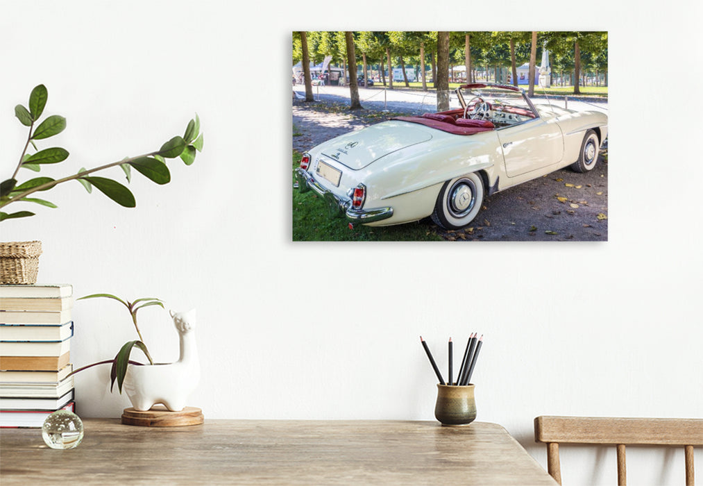 Premium Textil-Leinwand Mercedes-Benz 190 SL (Deutschland, 1955)