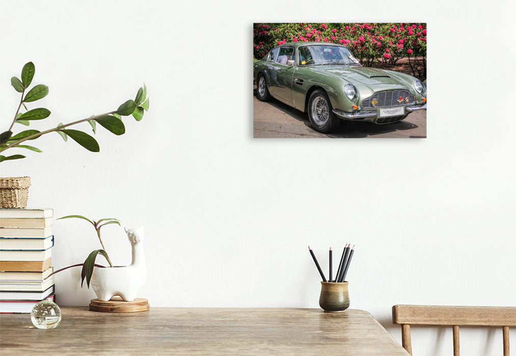 Premium Textil-Leinwand Aston Martin DB5 Coupé (GB, 1963-65)