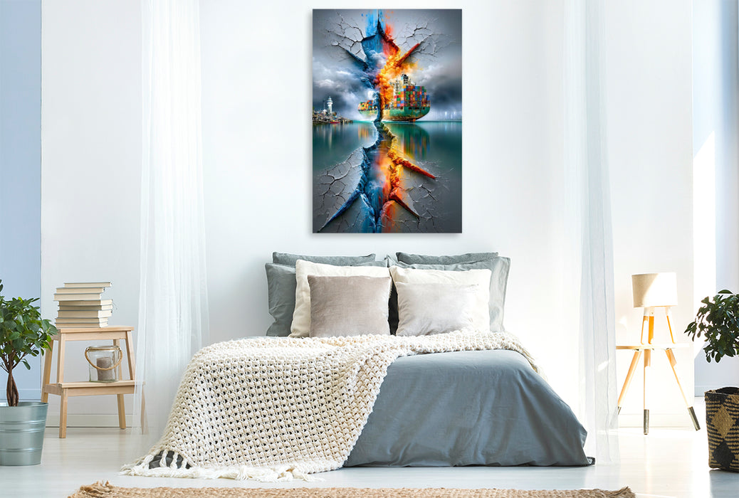 Premium Textil-Leinwand Horizonte der Schifffahrt