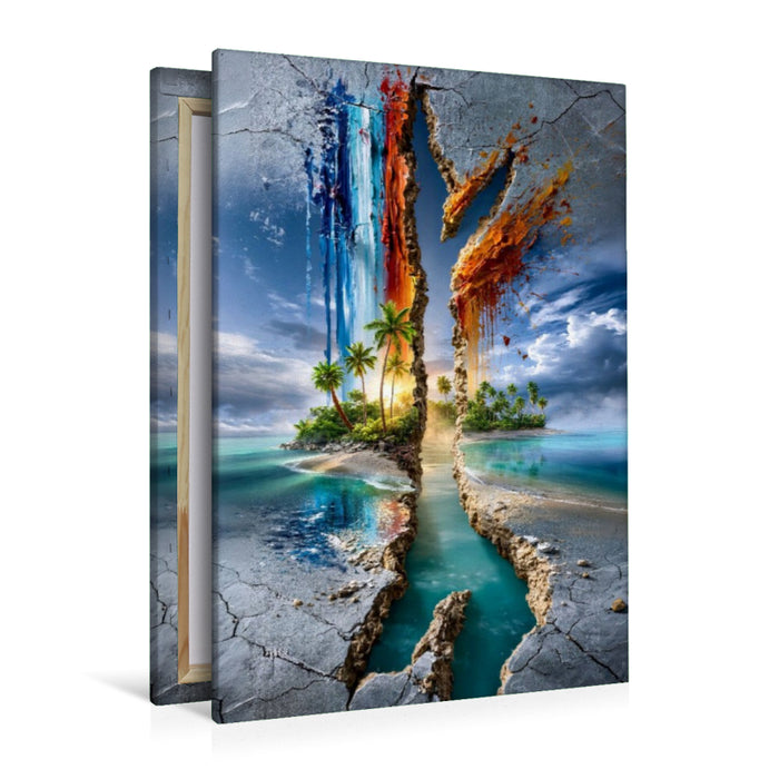 Premium Textil-Leinwand Natur im Aufbruch