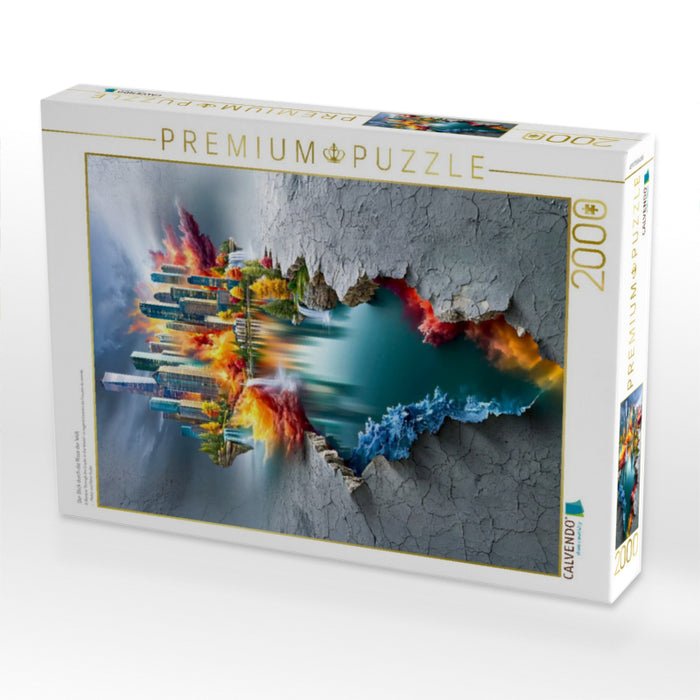 Der Blick durch die Risse der Welt - CALVENDO Foto-Puzzle'