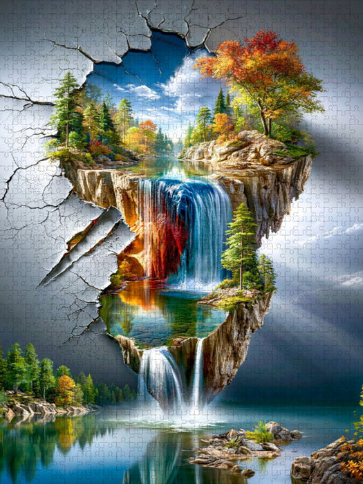 Wo Wasser Geschichten schreibt - CALVENDO Foto-Puzzle'