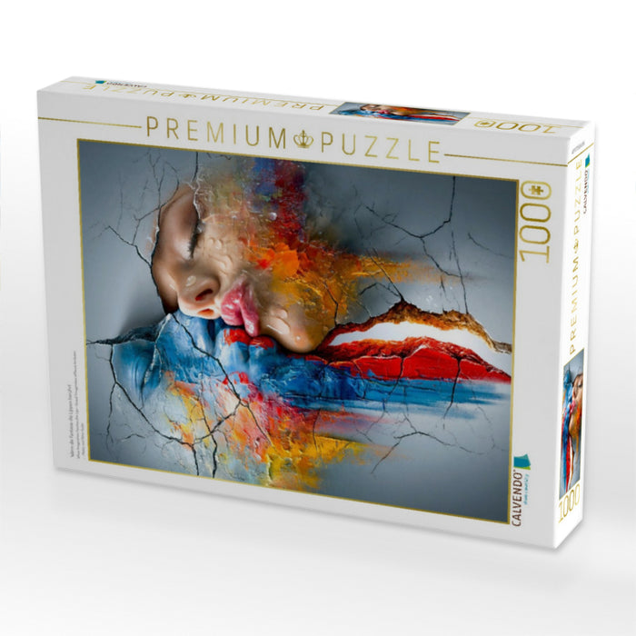Wenn die Fantasie die Lippen berührt - CALVENDO Foto-Puzzle'