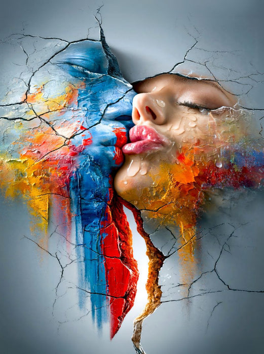 Wenn die Fantasie die Lippen berührt - CALVENDO Foto-Puzzle'