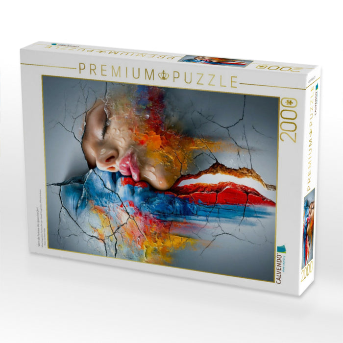 Wenn die Fantasie die Lippen berührt - CALVENDO Foto-Puzzle'