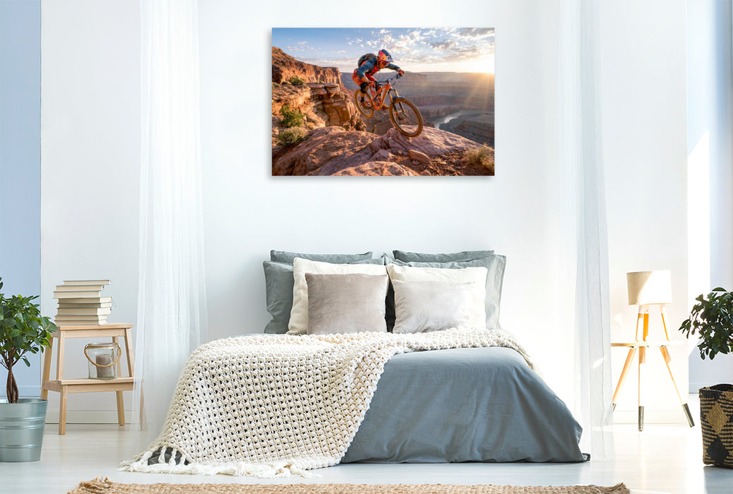 Premium Textil-Leinwand Berge, die den Puls hochjagen