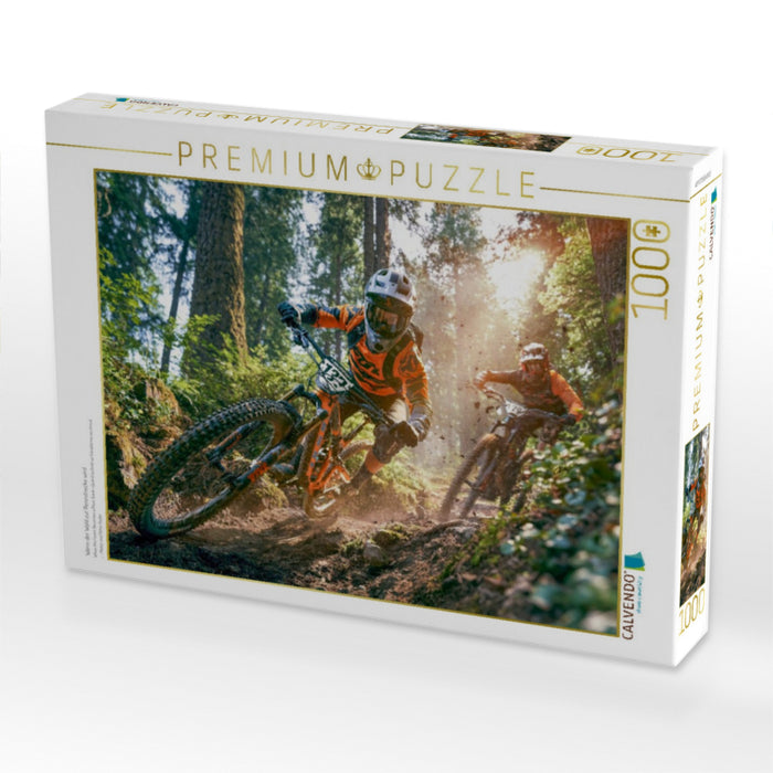 Wenn der Wald zur Rennstrecke wird - CALVENDO Foto-Puzzle'