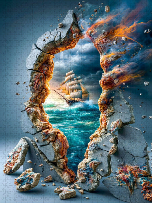 Der Ozean als zweites Gesicht - CALVENDO Foto-Puzzle'