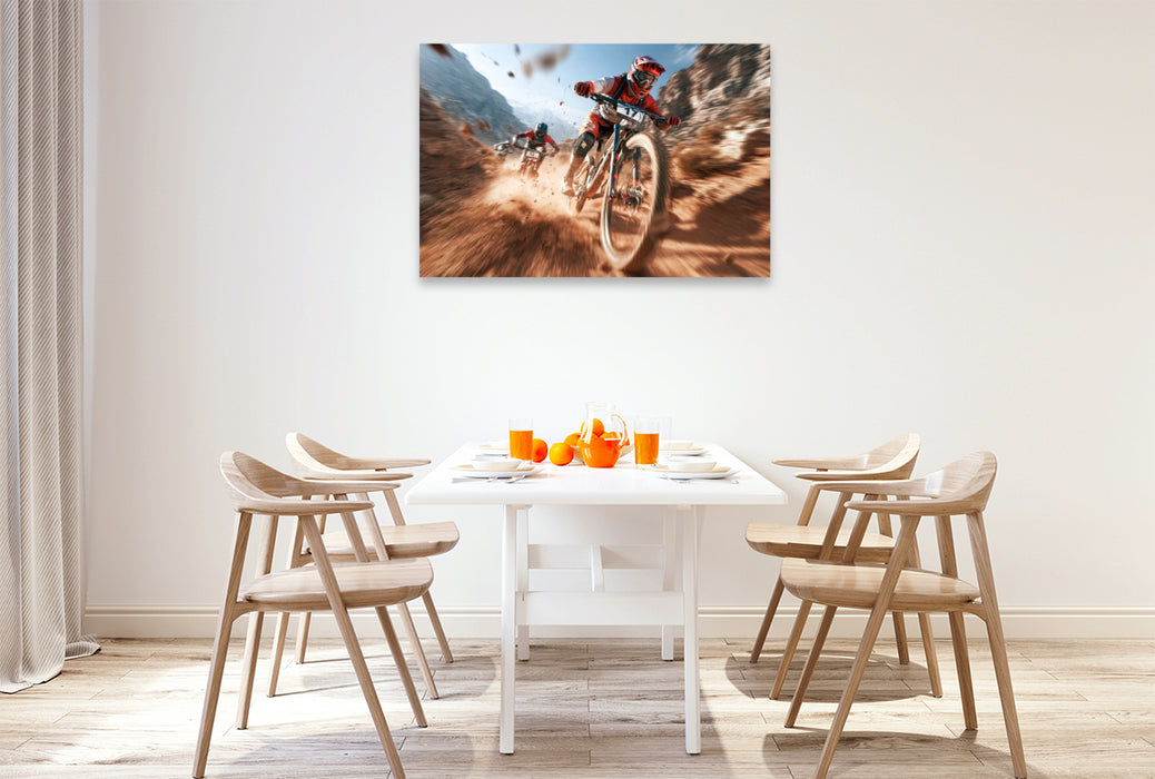 Premium Textil-Leinwand Speed im Sonnenlicht