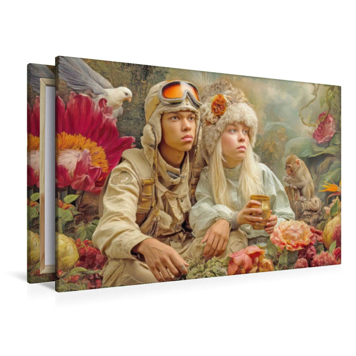 Premium Textil-Leinwand Dschungelentdecker