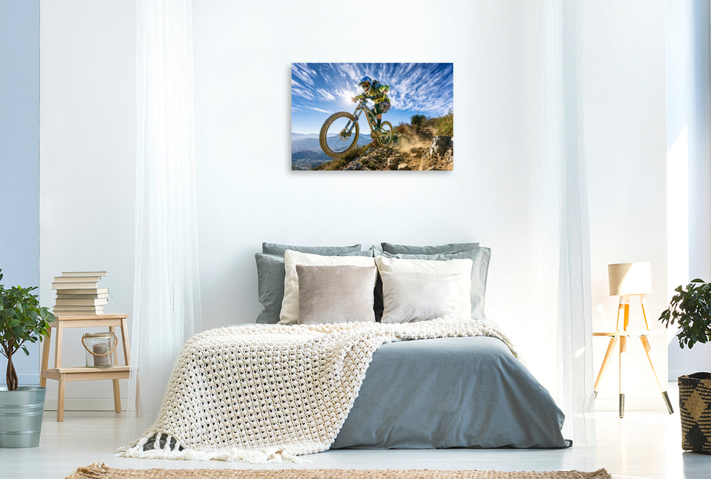 Premium Textil-Leinwand Mit Adrenalin in Höchstform
