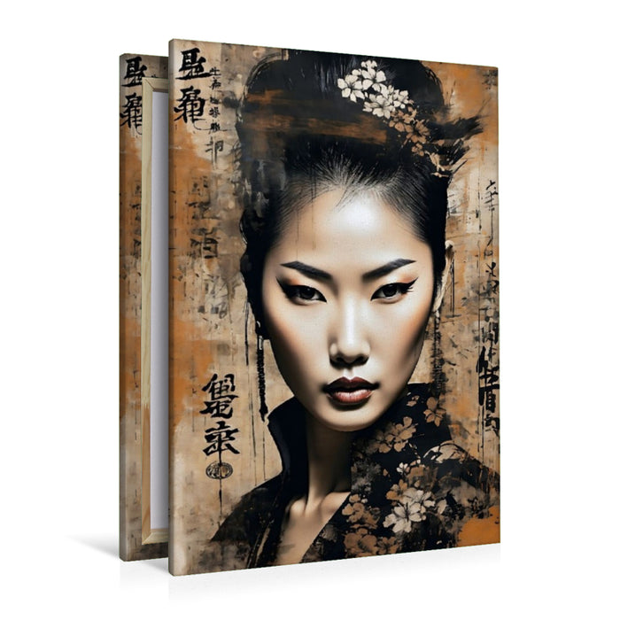 Premium Textil-Leinwand Fukuai - Glückliche Liebe