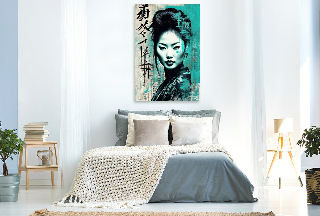 Premium Textil-Leinwand Miharu - Klarheit