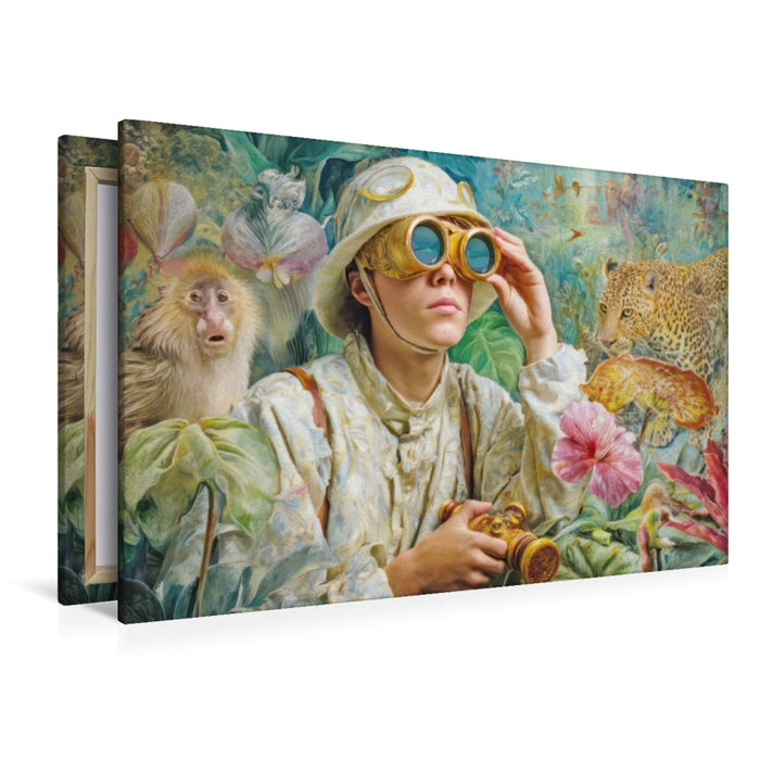 Premium Textil-Leinwand Dschungelentdecker