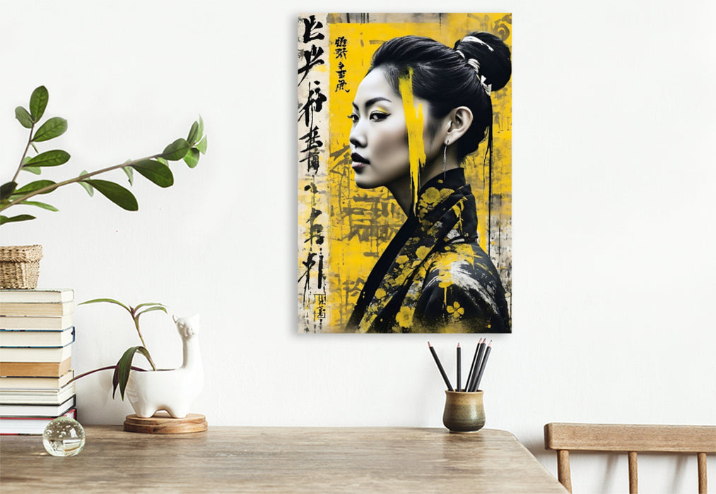 Premium Textil-Leinwand Yoko - Licht und Sonne