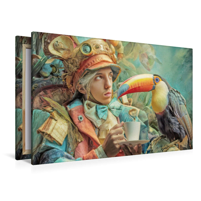 Premium Textil-Leinwand Dschungelentdecker
