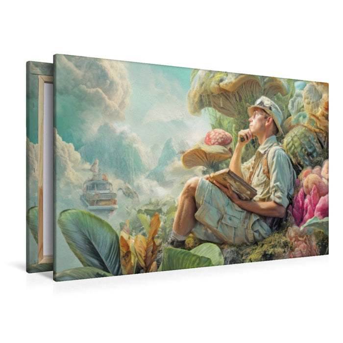 Premium Textil-Leinwand Dschungelentdecker