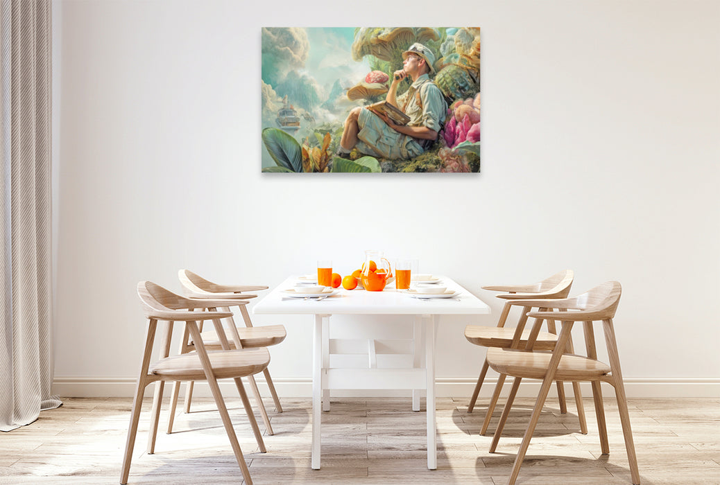 Premium Textil-Leinwand Dschungelentdecker