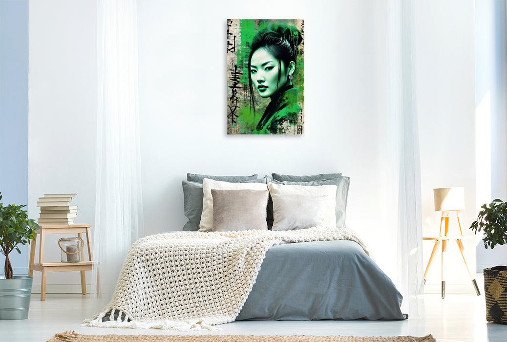 Premium Textil-Leinwand Naomi - Schönheit, Ehrlicheit