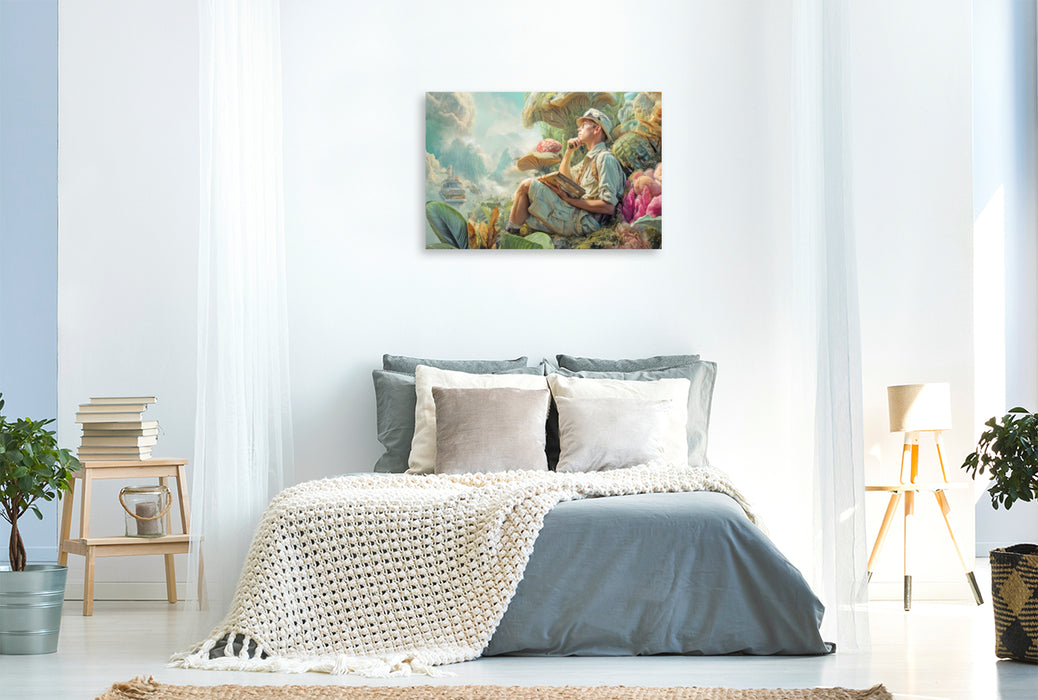 Premium Textil-Leinwand Dschungelentdecker