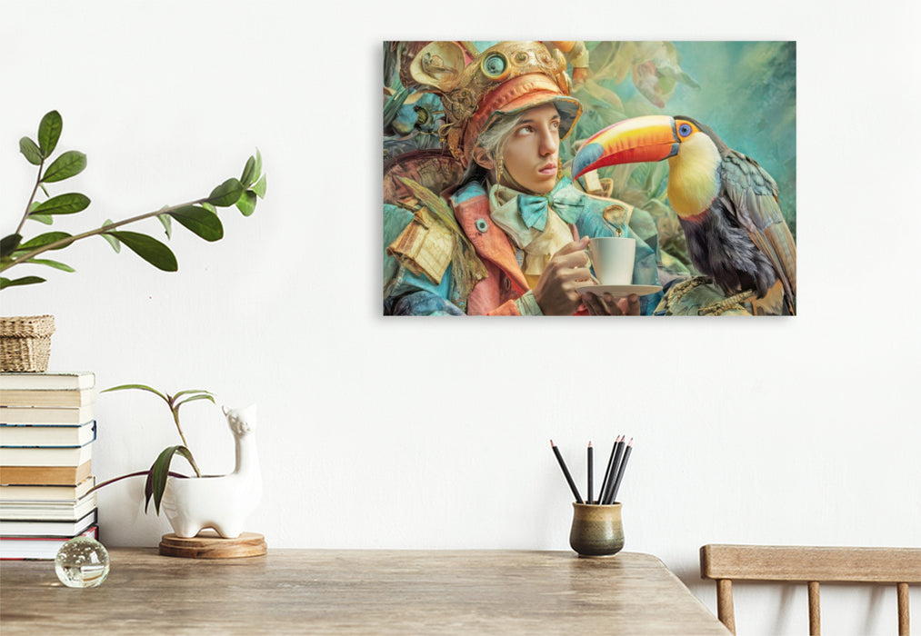 Premium Textil-Leinwand Dschungelentdecker