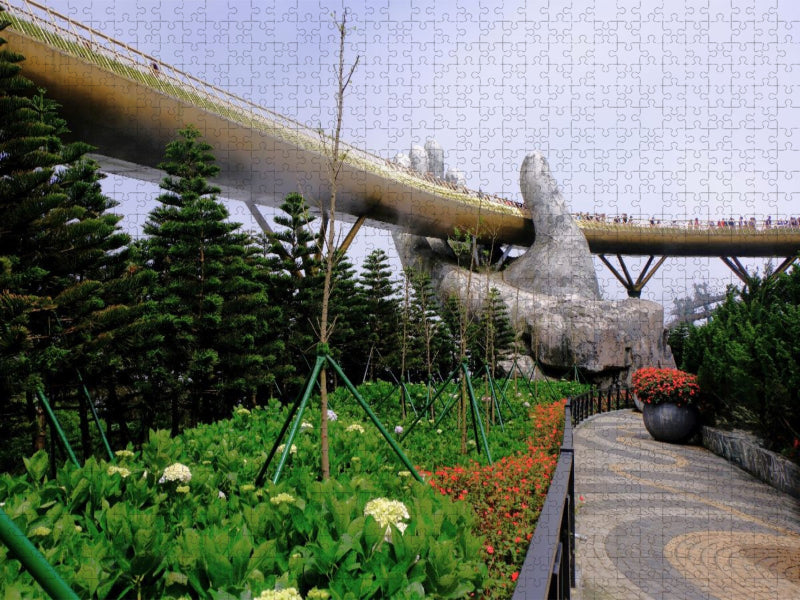 Tragende Hände der Ba Na Hills - CALVENDO Foto-Puzzle'
