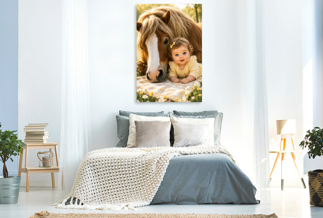 Premium Textil-Leinwand An deiner Seite