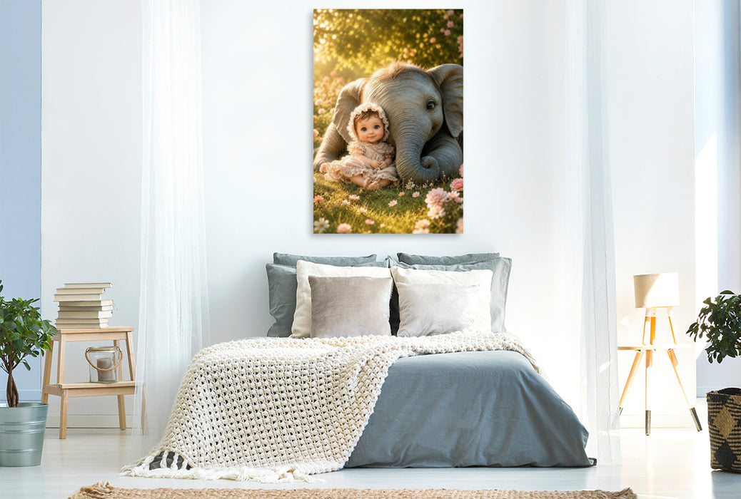 Premium Textil-Leinwand Seite an Seite