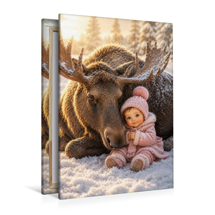 Premium Textil-Leinwand Der sanfte Wächter